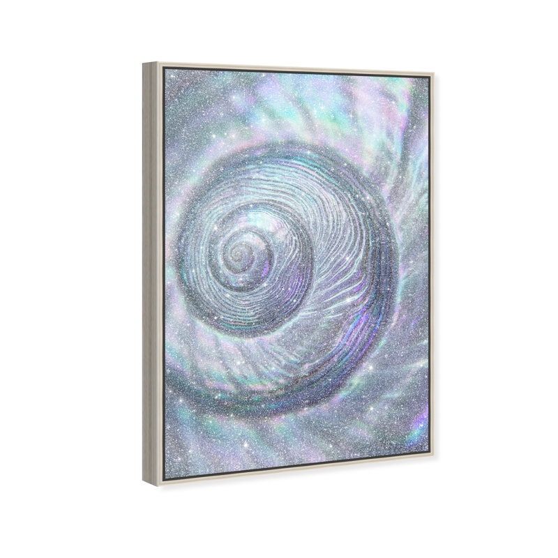 Sea Spiral Print by Oliver Gal, 31"H x 21"W, Silver Floater Frame