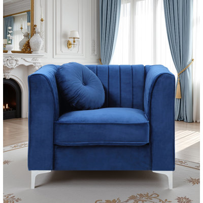 Chaise en velours de suède Tetouan