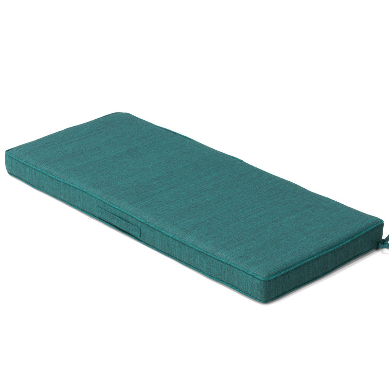 Indoor and Outdoor Bench Cushion, Patio Swing Cushion, Loveseat Cushion, 48" W x 18.5" D, Malachite Green