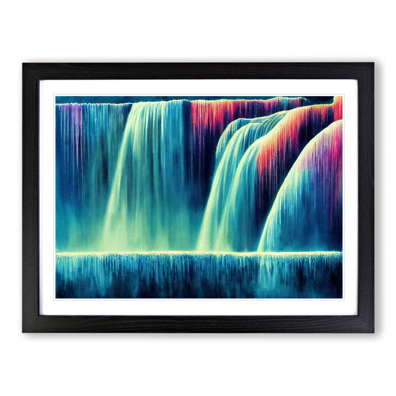 Colourful Watercolour Vol.2 - Framed Print, Black Framed, 46cm H x 64cm W x 2cm D