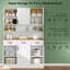 Armoire de rangement spacieuse avec 6 portes, 3 tiroirs et comptoir