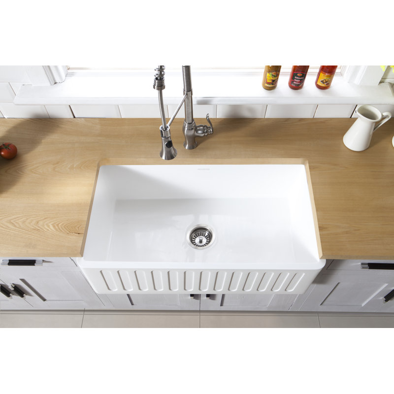 Arcticstone 33" L x 18" W Single Basin Farmhouse Kitchen Sink