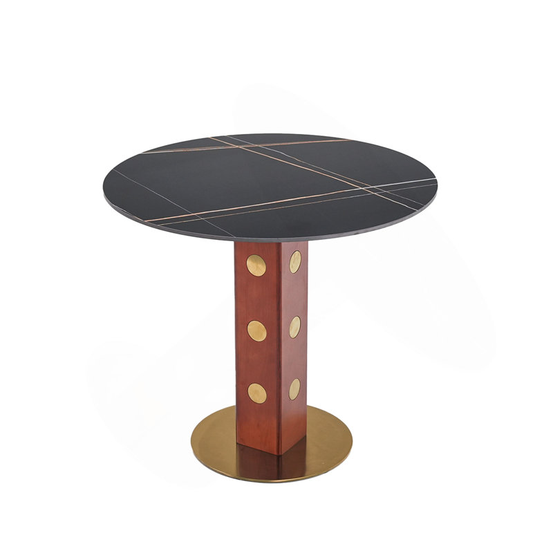 Modern Dining Table, Black, Sintered Stone