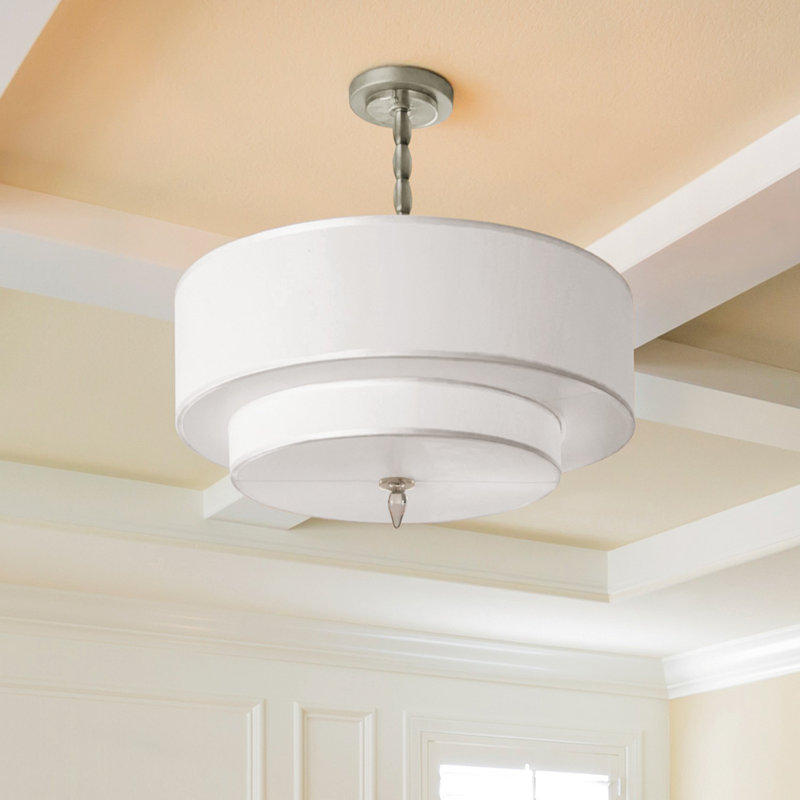 Stauffer 5 - Light Unique/Statement Pendant, Satin Nickel