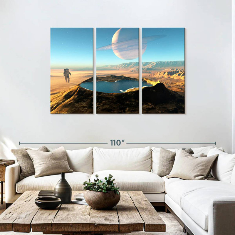 Kelan Space Crater, 48" H x 74" W