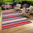 9' x 12' Outdoor Area Rug, 320 GSM Woven Polypropylene, Reversible Waterproof UV-Resistant Design, Foldable for Patio, Balcony, RV and Picnic Use-948119202-948119260