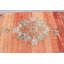 Tapis turc vintage tissé à la main en orange pour décoration intérieure et salon style bohémien