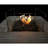 Modern Garden Fire Pit Table With Reinforced Concrete - 40,000 Heat, Black+Gray, 30.47X30.47X24.56 In Propane Sleek Black Design For Outdoor, , 30" X 24", Includes Lava Rocks