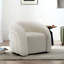 Fauteuil demi-tonneau pivotant rembourré Aunna-249351926