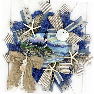 Couronne de phare en toile de jute