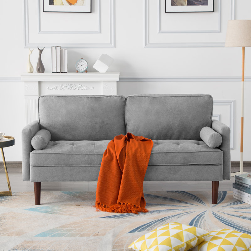 65 Inch Sofa, Gray