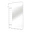 Furness Metal Flat Wall Mirror with Hooks-759047548