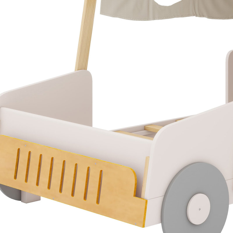 Car Bed With Pillow, Ceiling Cloth, Twin