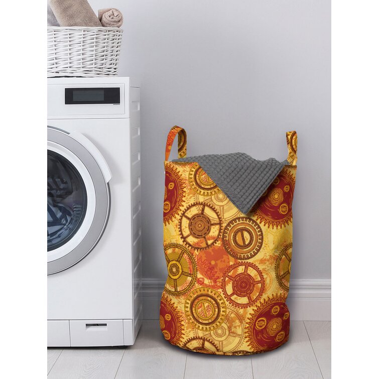 Cheap Laundry Hamper Bag Wear-resistant Storing Lattice Pattern