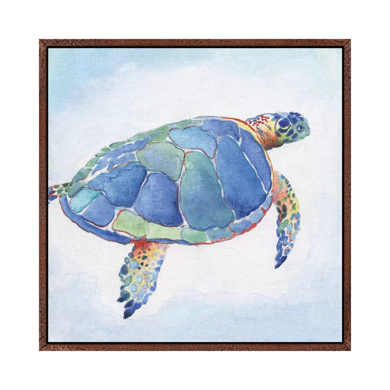 Galapagos Sea Turtle I by Tava Studios - Gallery-Wrapped Canvas Giclée on Canvas, 45.72 cm H x 45.72 cm W