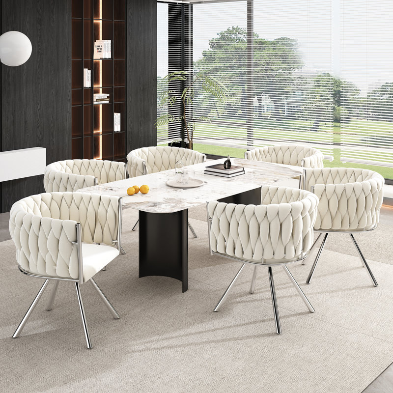 Upholstered Swivel Accent Chair, Beige