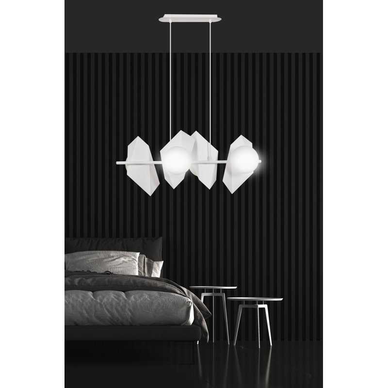 Anna-Lisa 4 - Light Kitchen Island Pendant, White