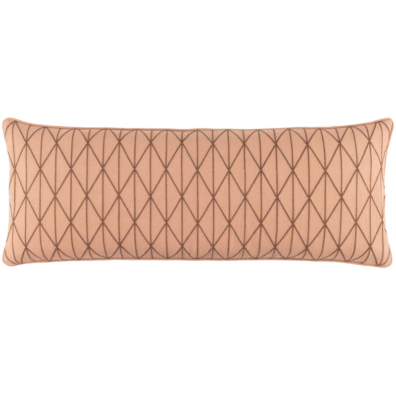 Adger Linen Rectangular Pillow Cover, Nude
