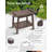 Marthalene 21.6" W HDPE Shower Bench-894233050