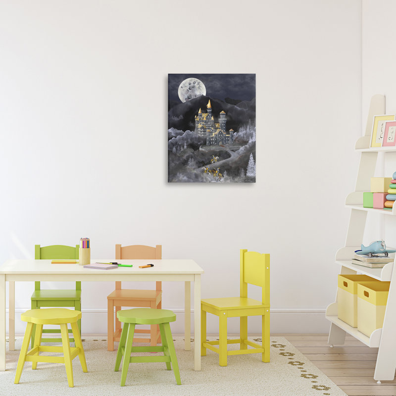 «Moonlit Journey to Castle», conception par Brett Blumenthal, H 20 po x l 16 po