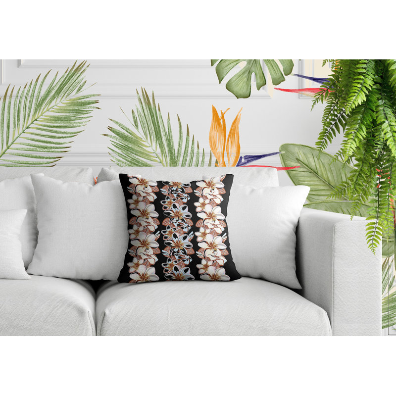 Coussin Koo, Noir, Carré 15 po