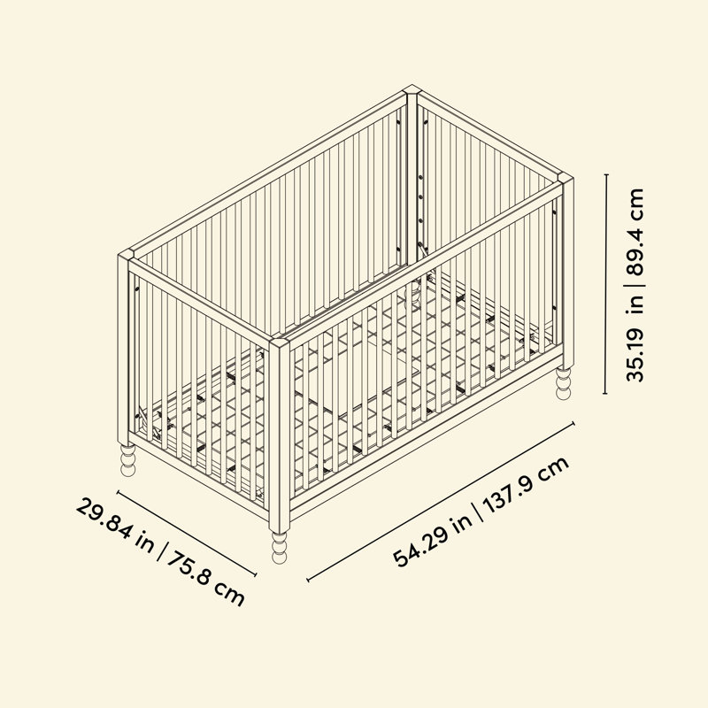 Rio 5-in-1 Convertible Crib with Toddler Guardrail, Driftwood
