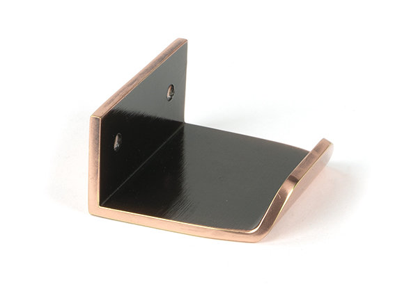 Moore Finger Pull, 1.2", Polished Bronze