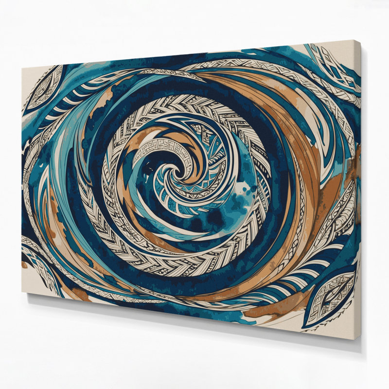 Hawaiian Tribal Designs, art mural sur toile grise, H 24 po x l 36 po