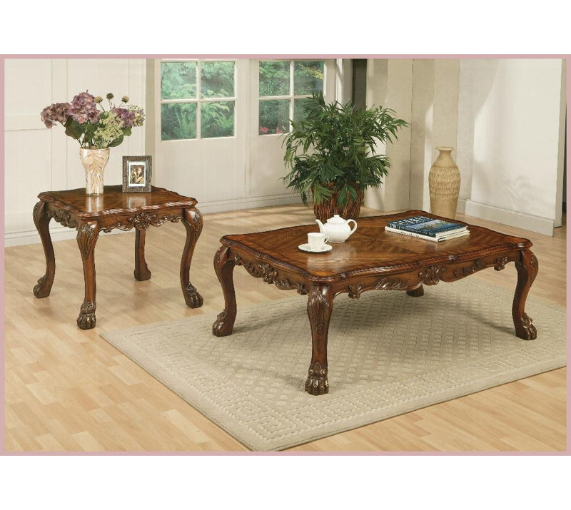 Table basse Cherry Oak Vintage Charme intemporel pour le salon