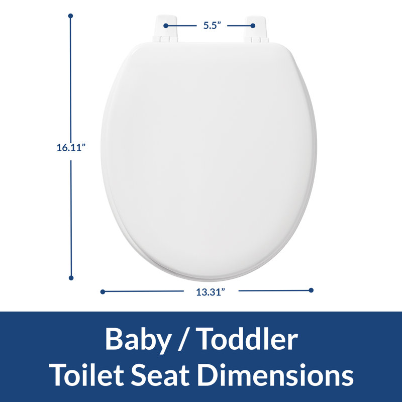 Siège de toilette pour bébé / tout-petit BB540 000, pour toilettes American Standard et Eljer, bois, blanc