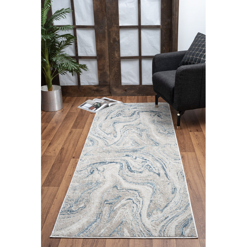 Abstract Indoor Rug, Runner 2'7" x 7'3"