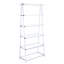Bibliothèque blanche et à 6 tablettes - Solution de rangement moderne et fonctionnelle