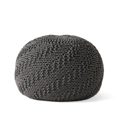 Hazel Knitted Pet Yarn 20 X 20 Round Pouf