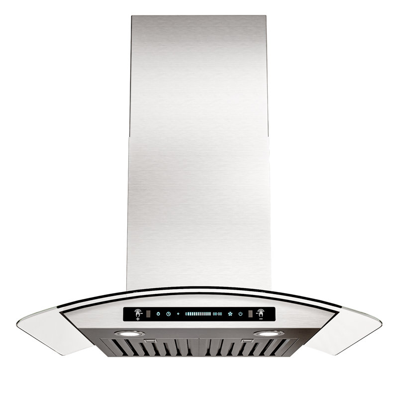 30 Inches 900 CFM Ducted Wall Mount Range Hood Quiet 4 Speed Gesture Remote and Touch Panel Control with LED Lights, 30"