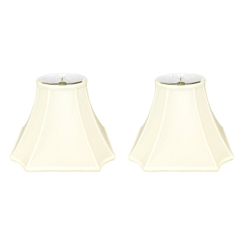 Royal Designs, Inc. BSO-714-16eg-2 Abat-jour de base carré en forme de cloche inversée, 7 x 16 x 11,5, coquille d'œuf, paquet de 2