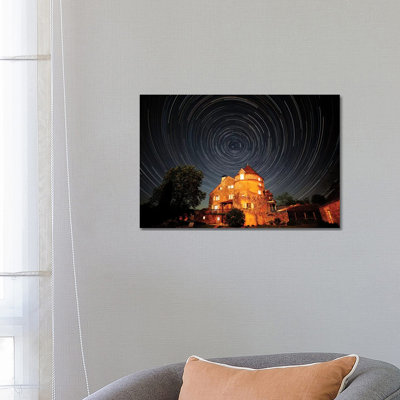 Star Trails, Mas De Garrigue, La Garrigue, France by Hollice Looney - Wrapped Canvas Print