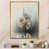Toile avec cadre flottant or