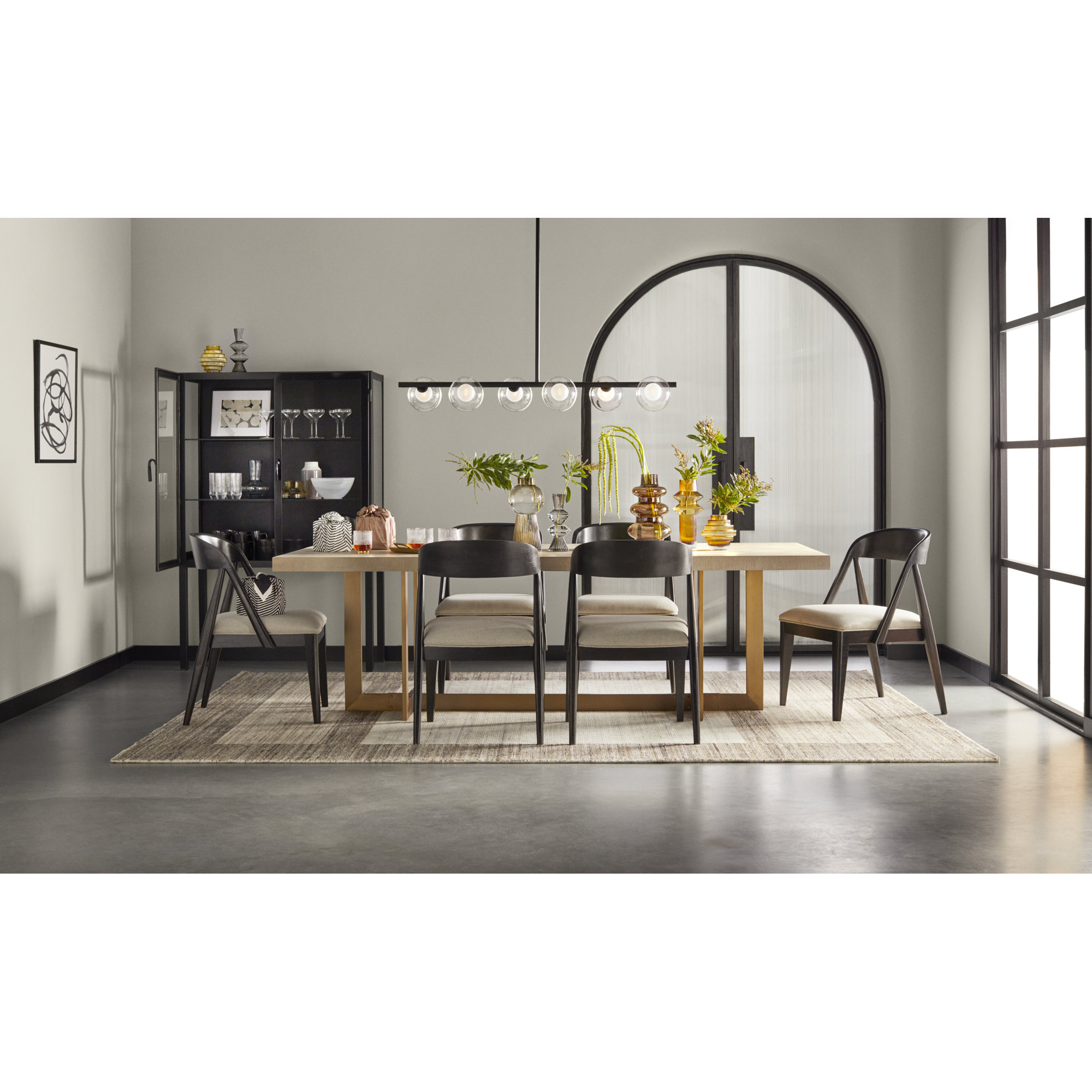 Denae 6 - Light Metal Sphere Chandelier