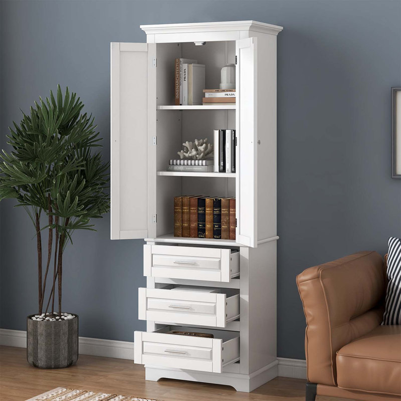 Mensaidas Storage Bookcase, White