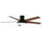 Balconera 52" 5 Blades Ceiling Fan With Light & Remote, 3 LED Colour, 6 Speed Quiet DC Motor-111097627-111097626