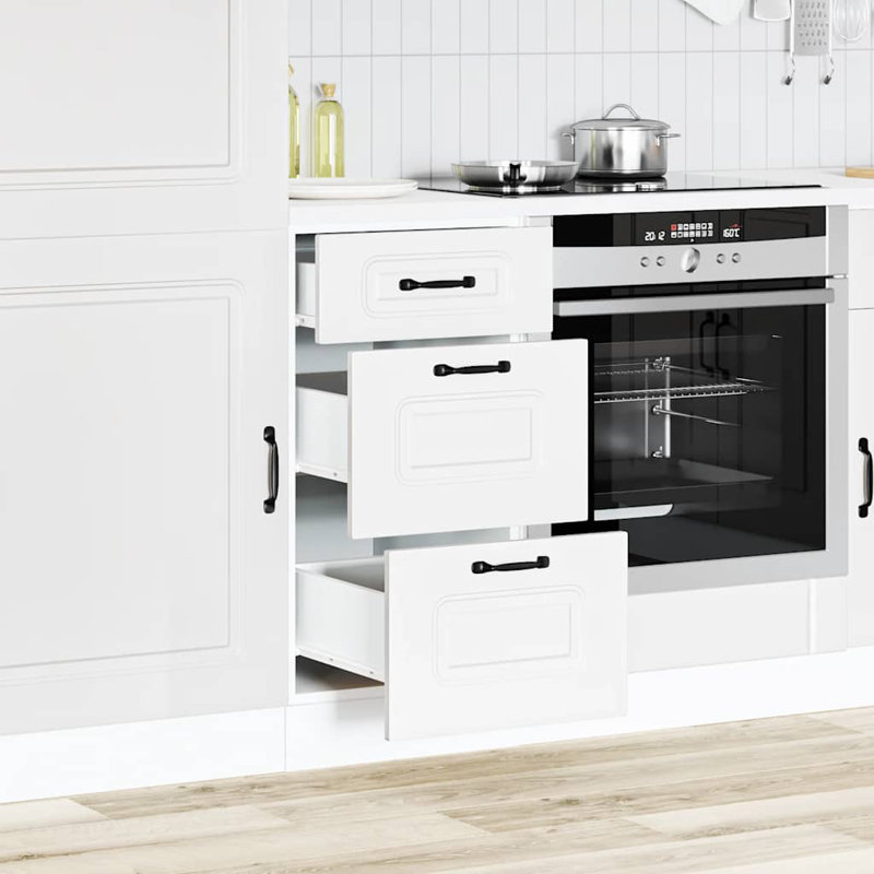 Kitchen Base Cabinet Kalmar Engineered Wood, White