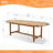 Bradley-John Extendable Oval Teak Outdoor Dining Table