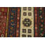 Tapis de couloir à teinture végétale antique pré-1900 3 x 7