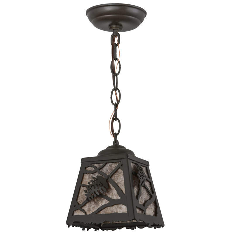 Rustic Lodge 1 - Light Pendant, Timeless Bronze, 11" - 70" H x 8.5" W x 8.5" D