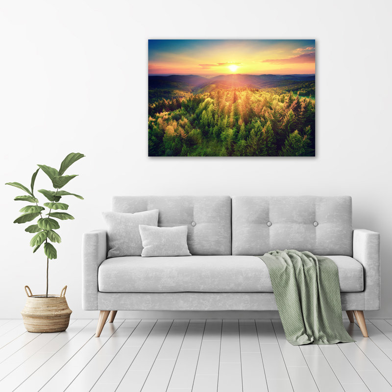 Forest Sunset - Wrapped Canvas Print