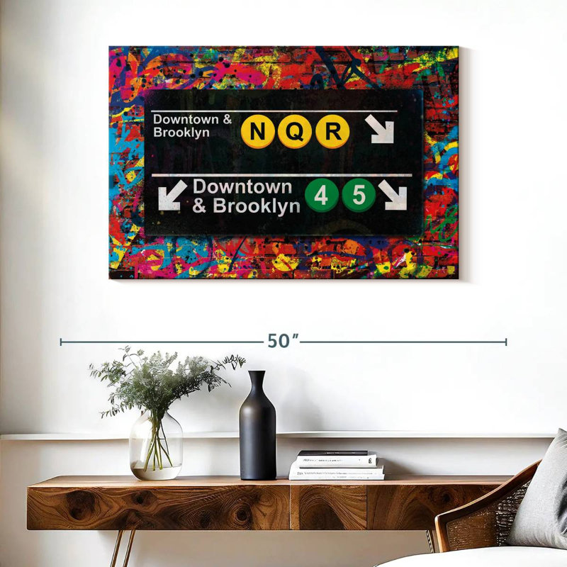 Sireci New York Subway Directions, 26" H x 39" W