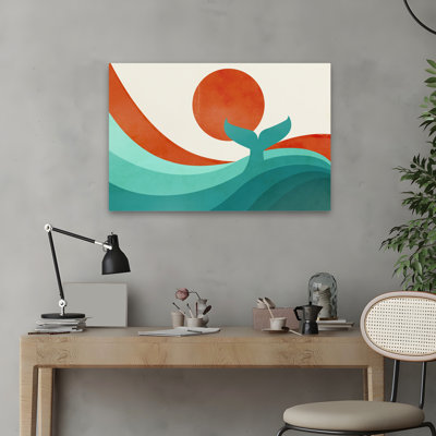 Vague (jour) - enfants, baleines, art