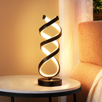 Novelty Touch Control Led Table Lamp With Usb Ports