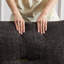 2 laine d'agneau avec tissu et coussins - Gris pour salon ergonomique