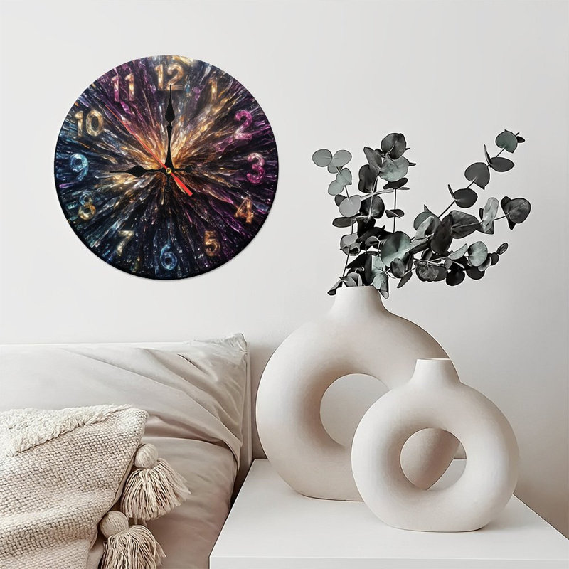 Horloge brisée avec chiffres
